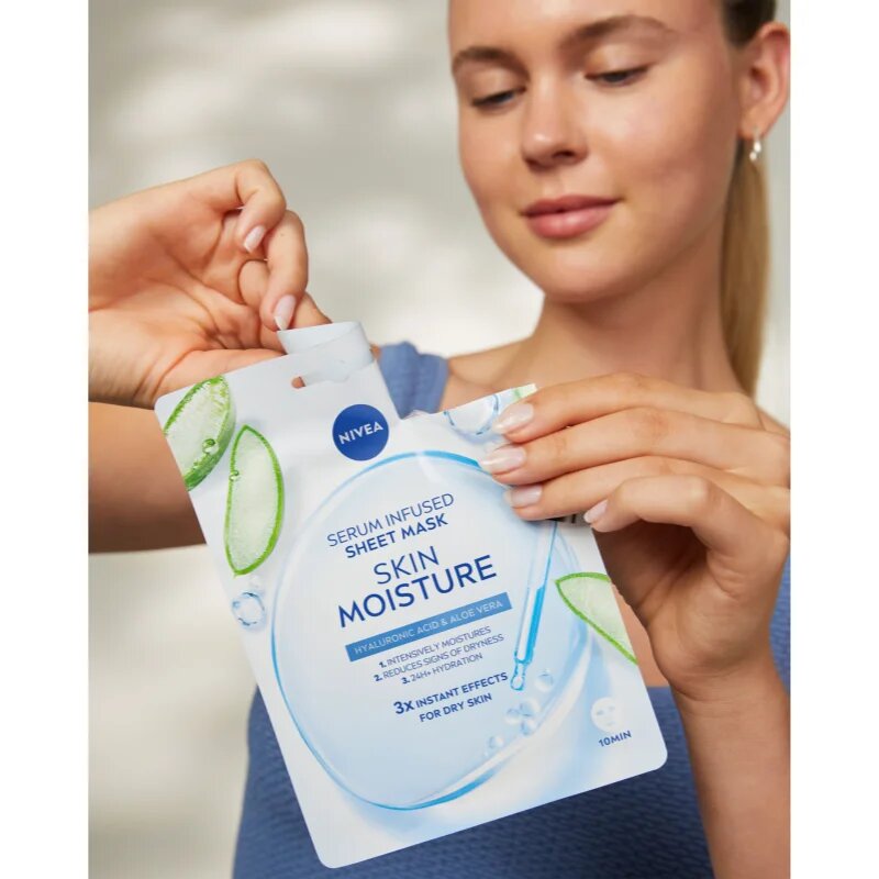 Nivea Skin Moisture vlažilna tekstilna maska 1 kos