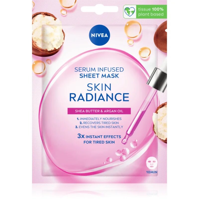 Nivea Skin Radiance revitalizacijska maska iz platna 1 kos