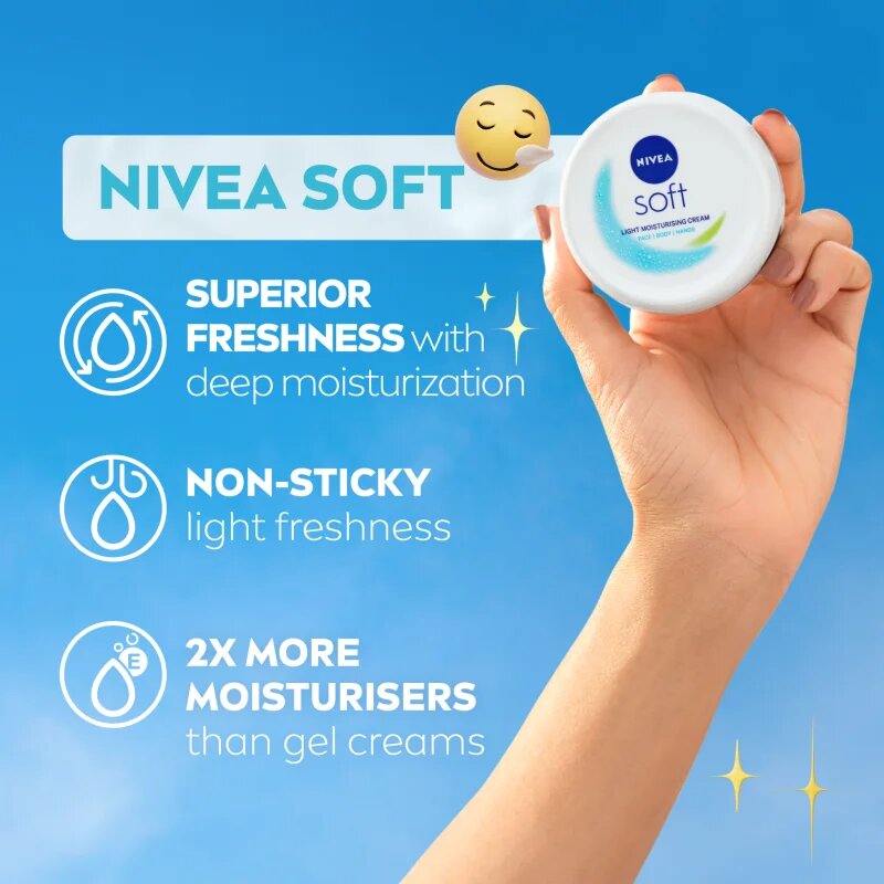 Nivea Soft vlažilna krema 100 ml
