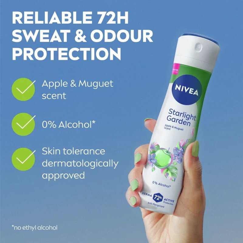 Nivea Starlight Garden antiperspirant v pršilu omejena izdaja 150 ml