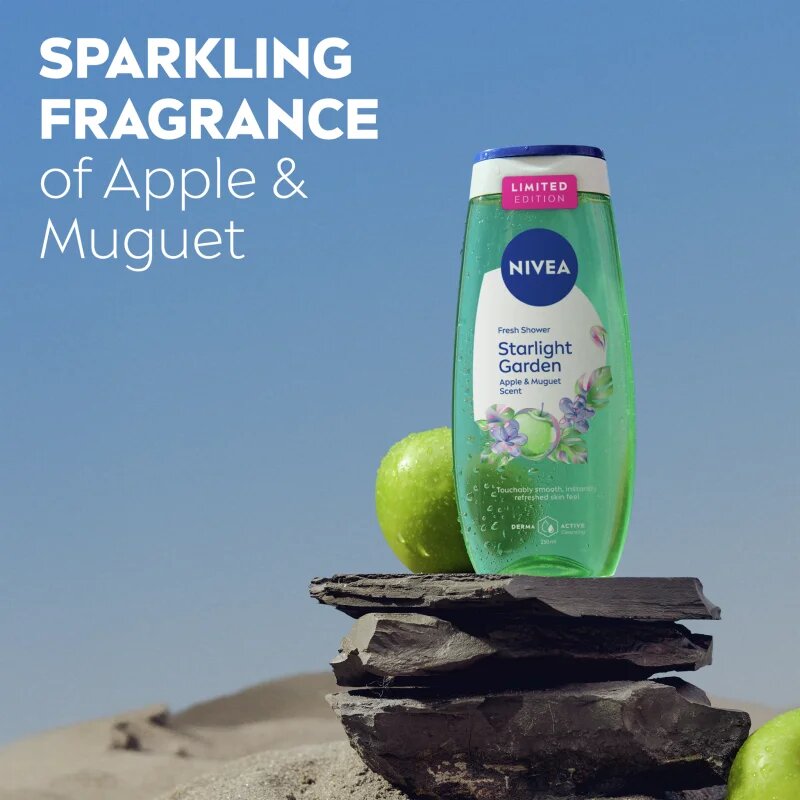 Nivea Starlight Garden osvežujoč gel za prhanje omejena izdaja 250 ml