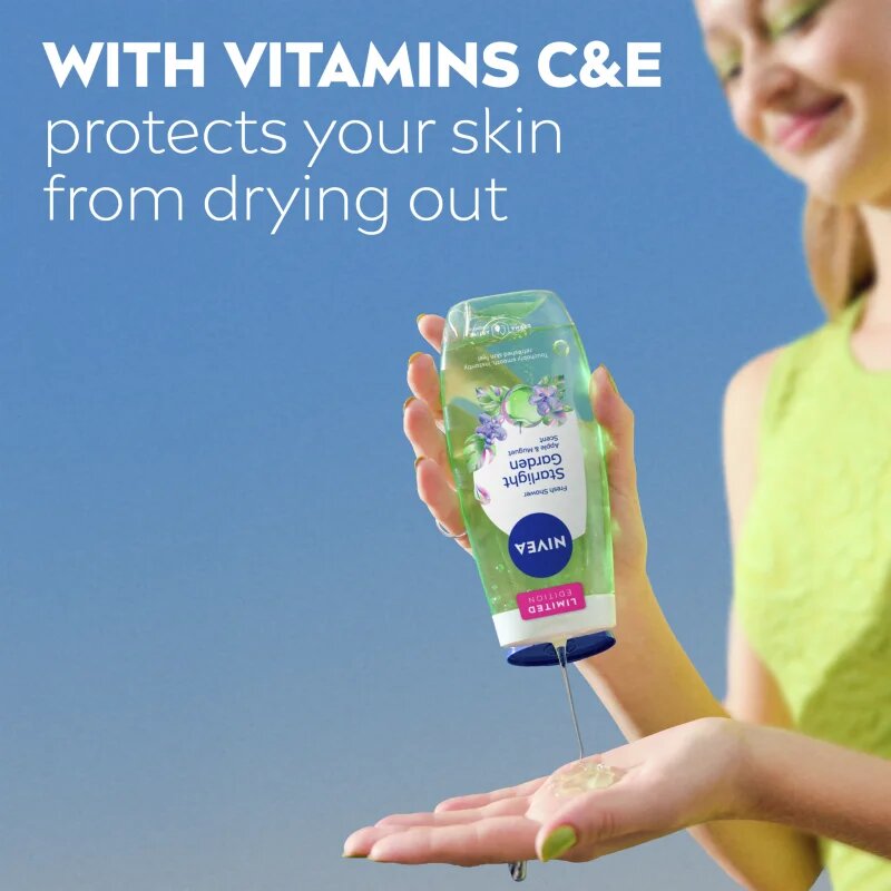 Nivea Starlight Garden osvežujoč gel za prhanje omejena izdaja 250 ml