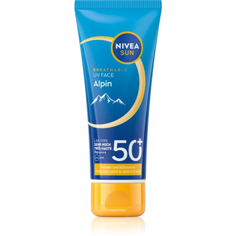 Nivea SUN Alpin krema za obraz za sončenje proti mrazu in vetru SPF 50+ 40 ml