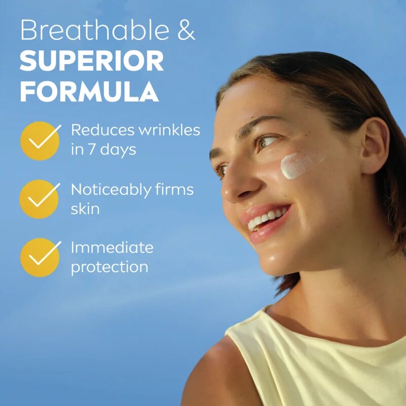 Nivea SUN Anti-Age Q10 krema za obraz za sončenje proti gubam SPF 50+ 40 ml
