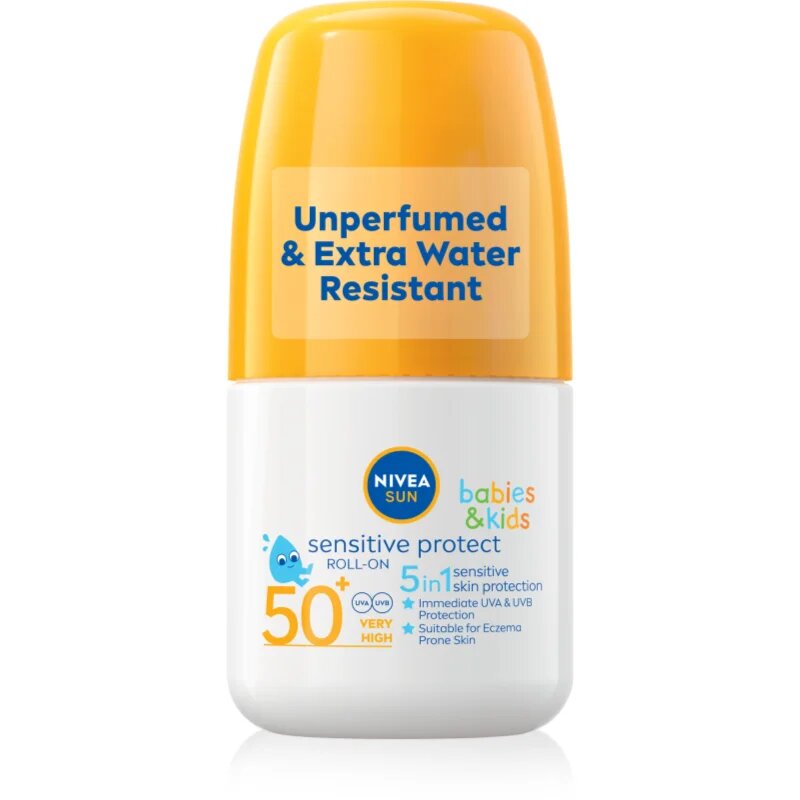 Nivea SUN Babies & Kids otroški losjon za sončenje roll-on SPF 50+ 50 ml