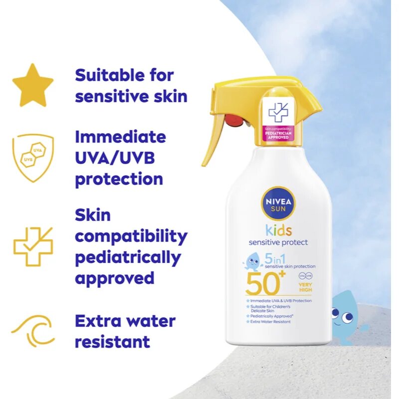 Nivea SUN Babies & Kids otroško pršilo za sončenje SPF 50+ 270 ml