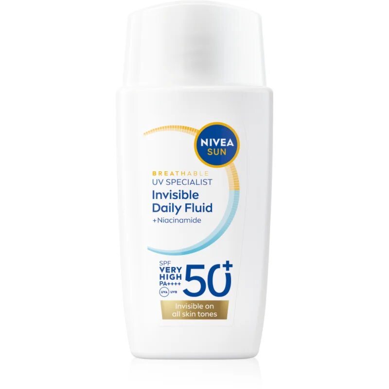 Nivea SUN Invisible Daily Fluid lahki zaščitni fluid SPF 50+ 40 ml
