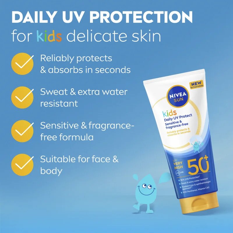 Nivea SUN Kids losjon za sončenje za otroke SPF 50+ 100 ml