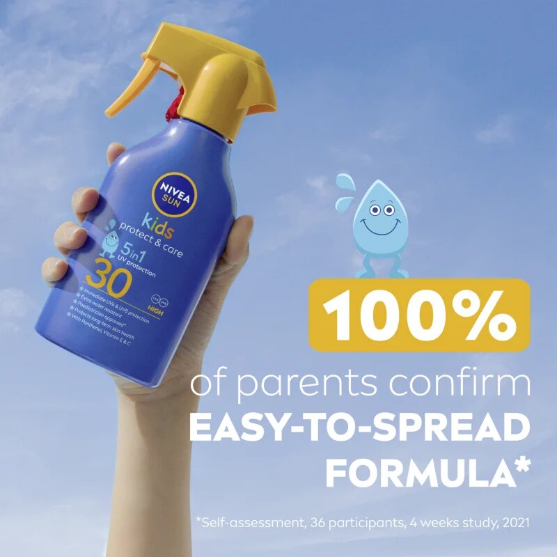 Nivea SUN Kids otroško pršilo za sončenje 5 v 1 SPF 30 250 ml