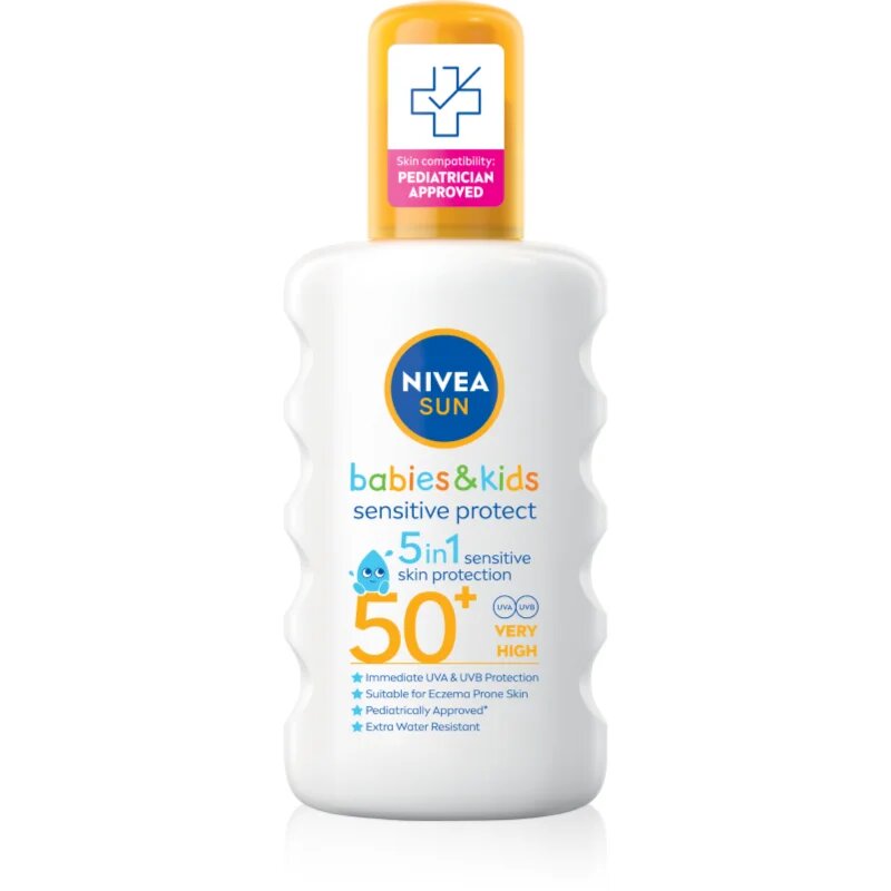 Nivea Sun Kids otroško pršilo za sončenje SPF 50+ 200 ml
