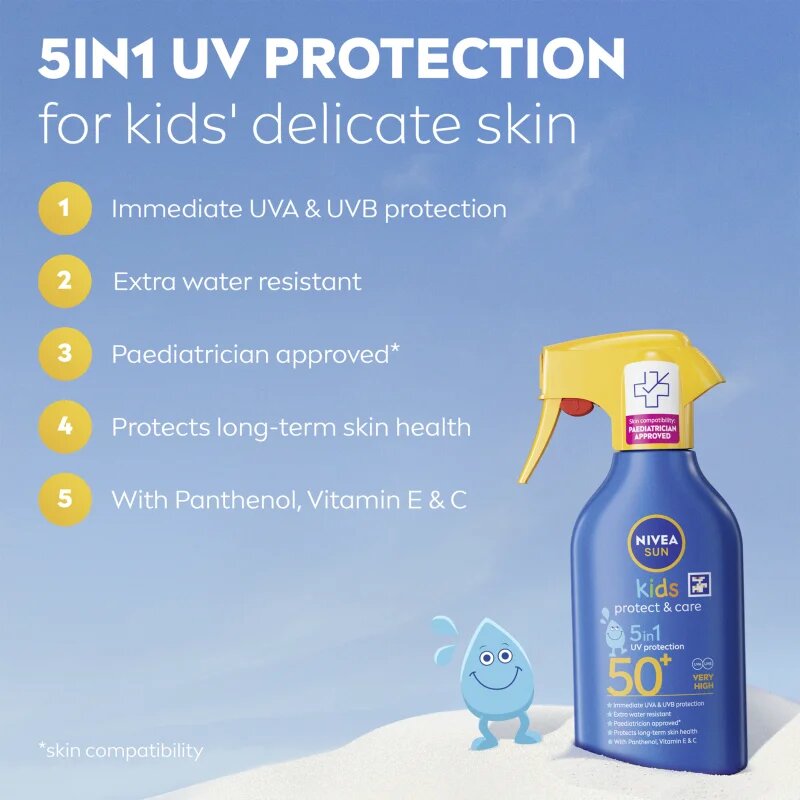 Nivea SUN Kids otroško pršilo za sončenje SPF 50+ 250 ml