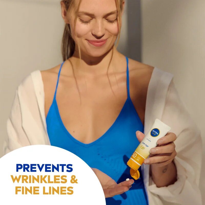 Nivea SUN krema proti gubam za sončenje SPF 50 50 ml