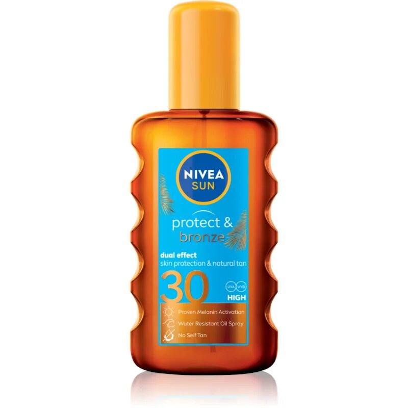Nivea SUN Protect & Bronze suho olje za sončenje SPF 30 200 ml