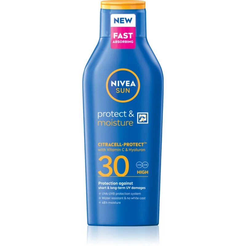Nivea SUN Protect & Moisture vlažilni losjon za sončenje SPF 30 400 ml