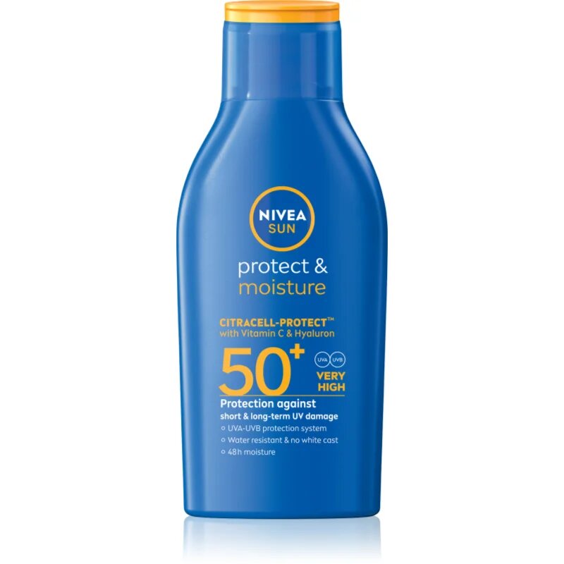 Nivea SUN Protect & Moisture vlažilni losjon za sončenje SPF 50+ 100 ml