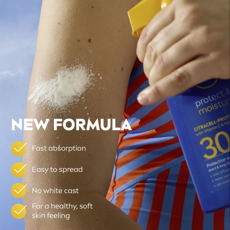 Nivea SUN Protect & Moisture vlažilno pršilo za sončenje SPF 30 270 ml