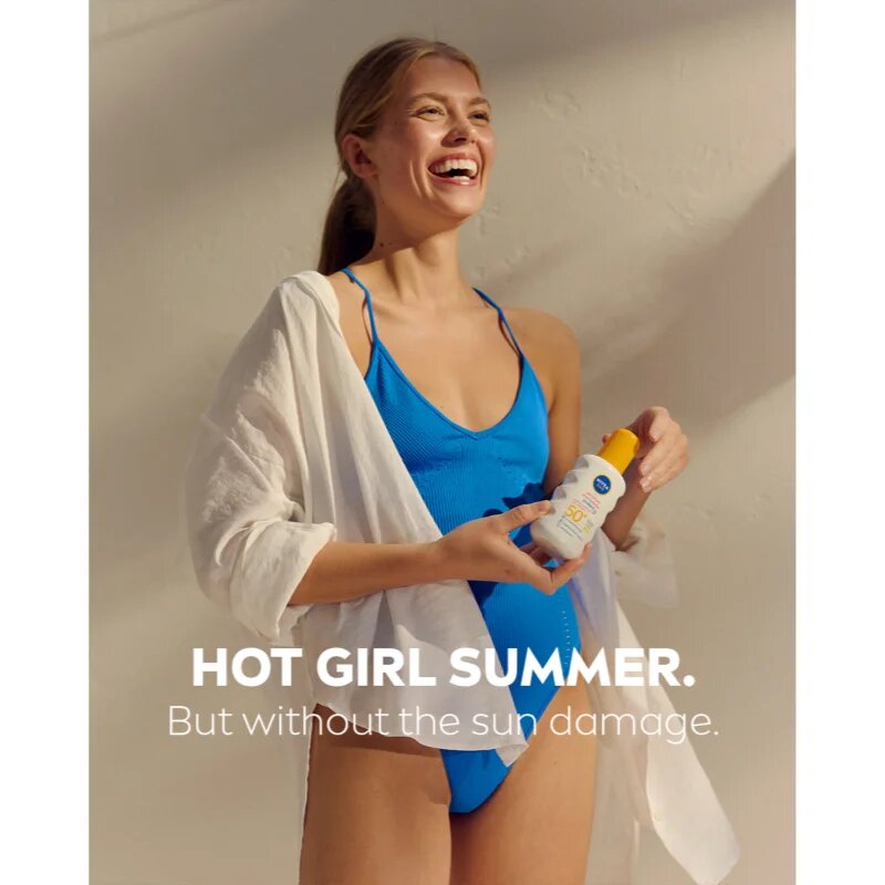Nivea SUN Sensitive Immediate zaščitno pršilo za sončenje SPF 50+ 200 ml