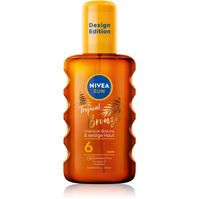 Nivea SUN Tropical Bronze olje v pršilu za sončenje SPF 6 200 ml