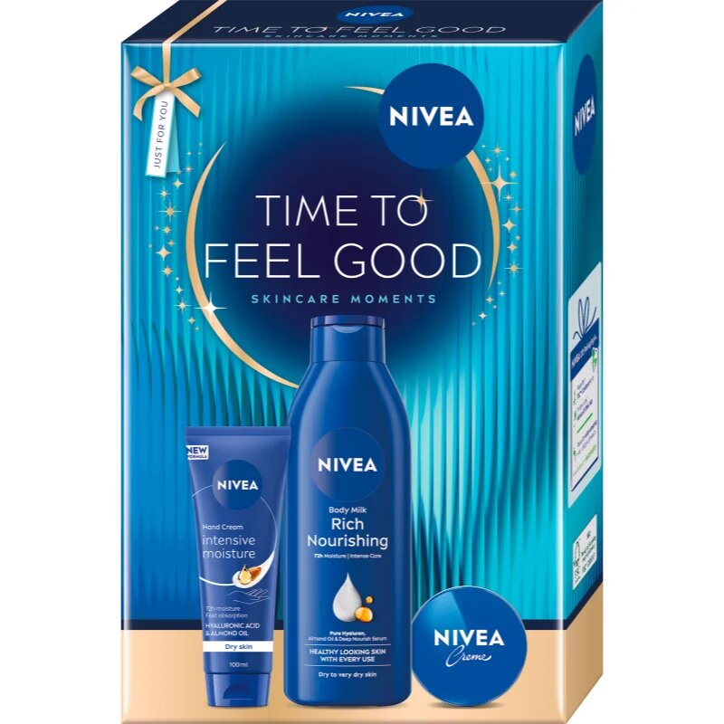 Nivea Time to Feel Good darilni set za prehrano in hidracijo