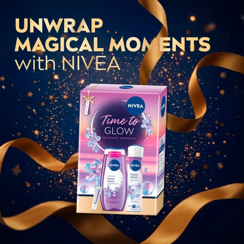 Nivea Time to Glow darilni set za osvetljevanje kože in hidratacijo