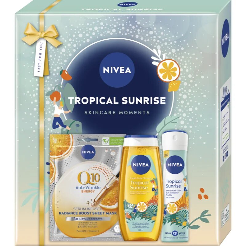Nivea Tropical Sunrise darilni set za telo in obraz