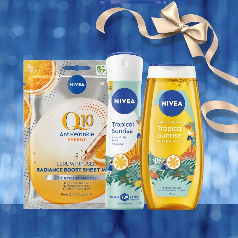Nivea Tropical Sunrise darilni set za telo in obraz