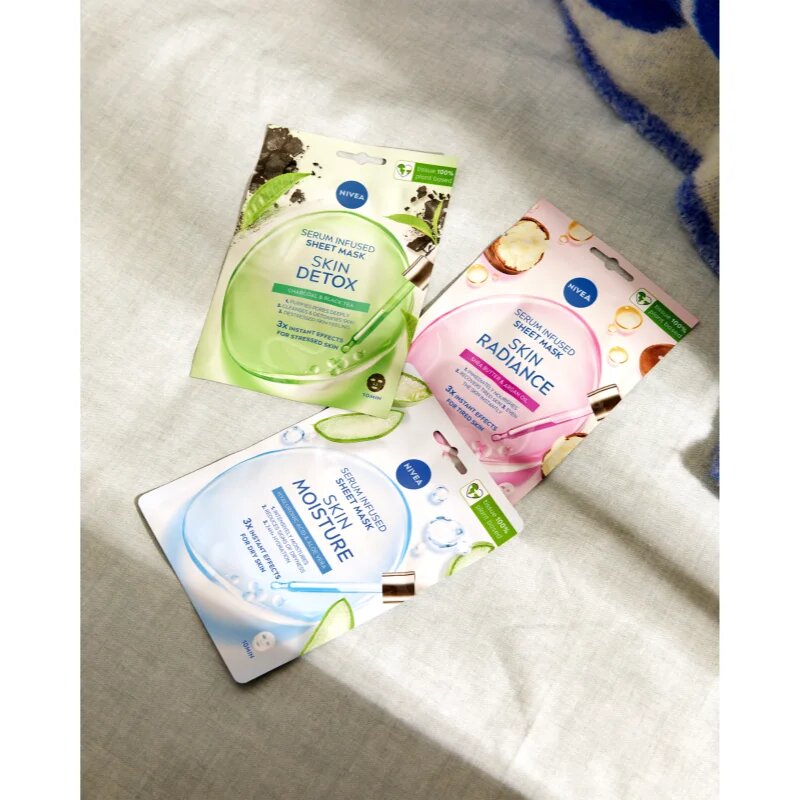 Nivea Urban Skin Detox čistilna in razstrupljevalna maska z aktivnim ogljem 1 kos