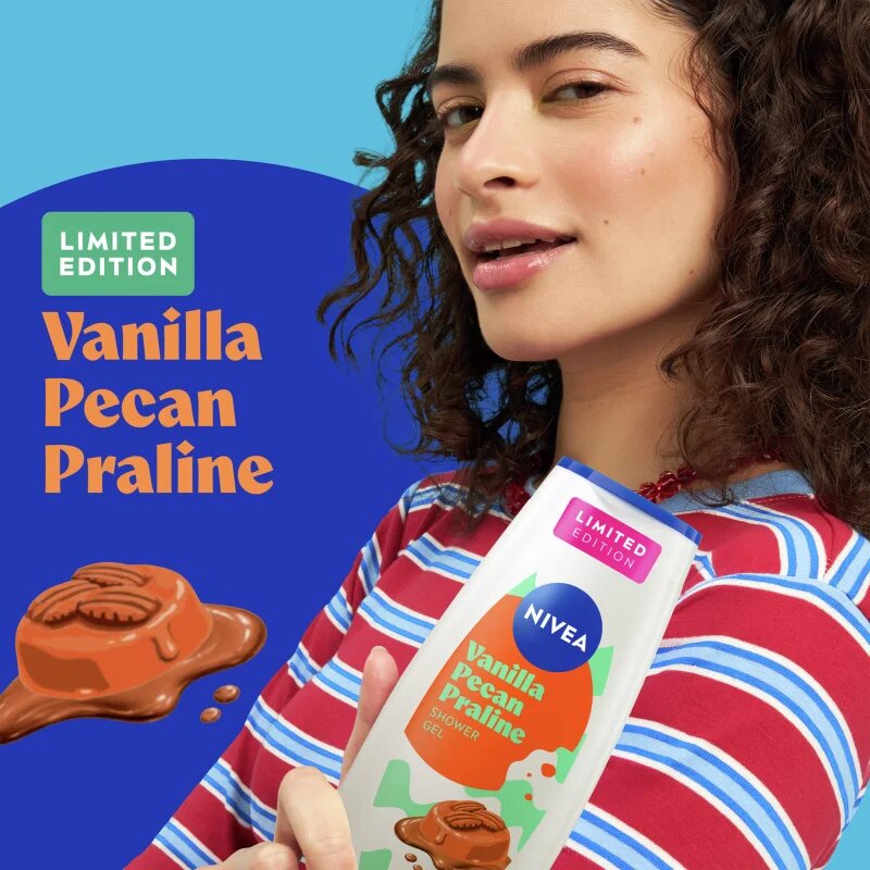 Nivea Vanilla Pecan Praline gel za prhanje 250 ml