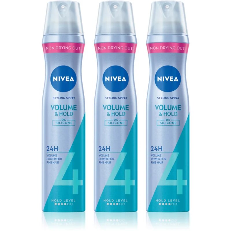 Nivea Volume Care lak za lase za povečanje volumna 3 x 250 ml