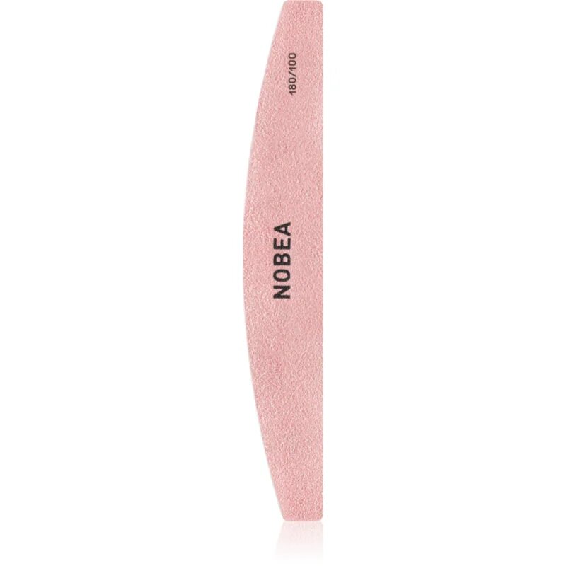 NOBEA Accessories Half-moon Nail File 180/100 klasična pilica za nohte z dvema grobostma 1 kos