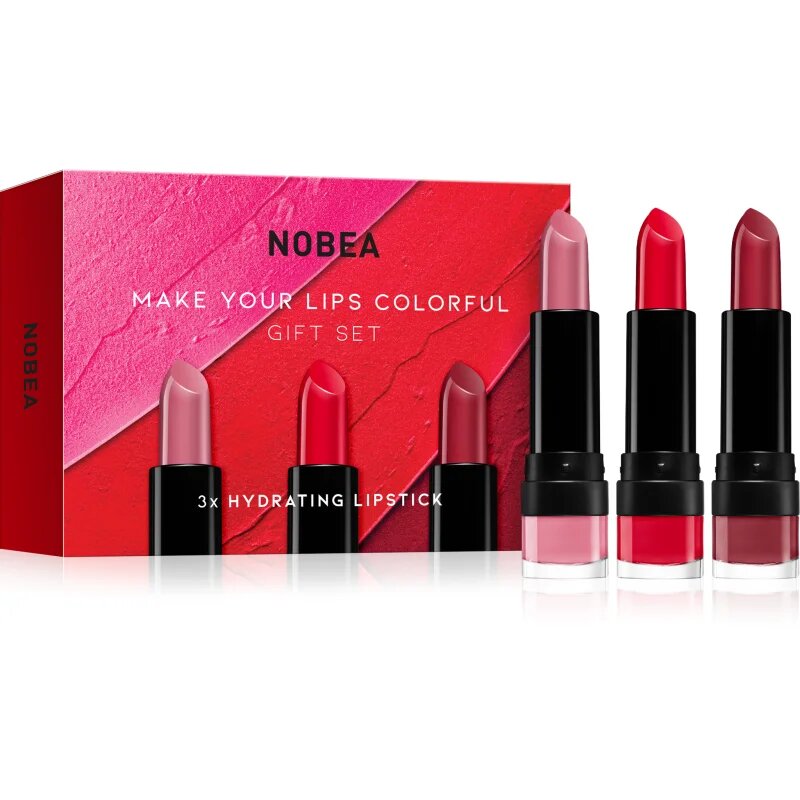 NOBEA Beauty Pleasure Make Your Lips Colorful Gift Set set šmink darilna izdaja