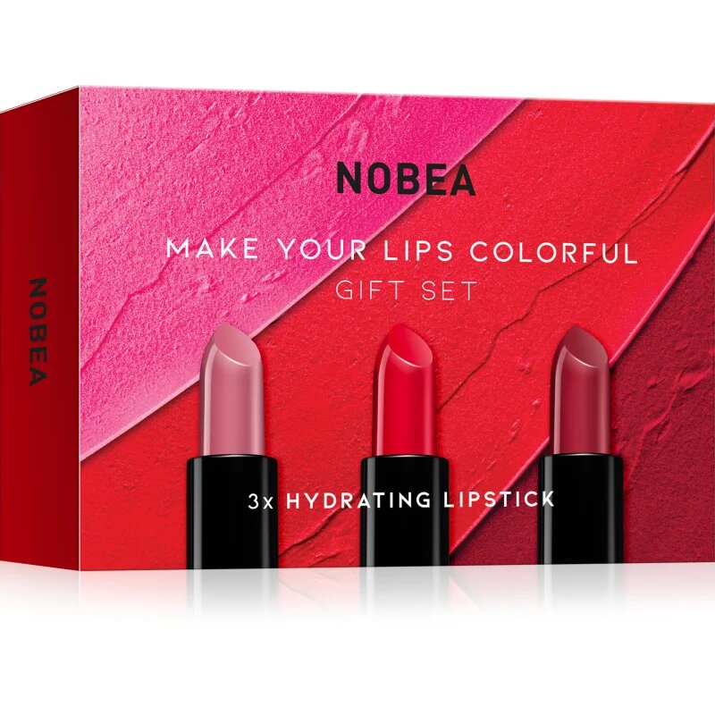 NOBEA Beauty Pleasure Make Your Lips Colorful Gift Set set šmink darilna izdaja