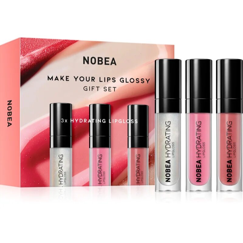 NOBEA Beauty Pleasure Make Your Lips Glossy Gift Set set sijajev za ustnice darilna izdaja