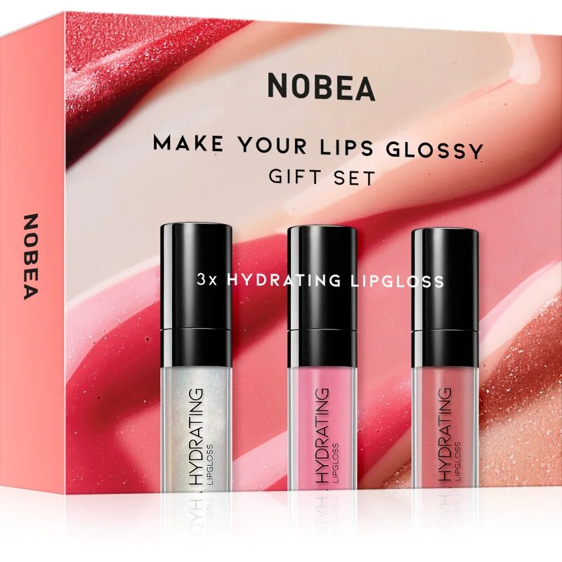 NOBEA Beauty Pleasure Make Your Lips Glossy Gift Set set sijajev za ustnice darilna izdaja