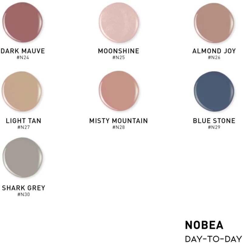 NOBEA Day-to-Day 3-Piece Gel-like Nail Polish set set lakov za nohte Coffee Time