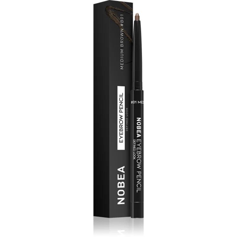 NOBEA Day-to-Day Eyebrow Pencil samodejni svinčnik za obrvi 01 Medium brown 03 g