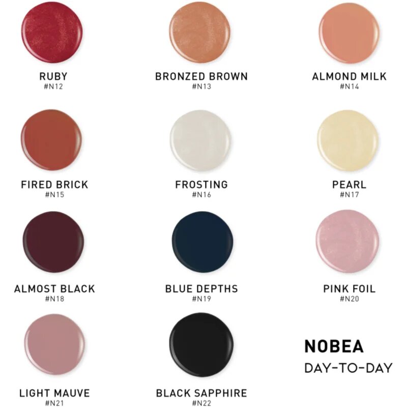 NOBEA Day-to-Day Gel-like Nail Polish lak za nohte z gel učinkom odtenek Blue violet #N61 6 ml