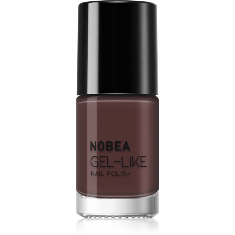 NOBEA Day-to-Day Gel-like Nail Polish lak za nohte z gel učinkom odtenek Chocolate Mocha 6 ml