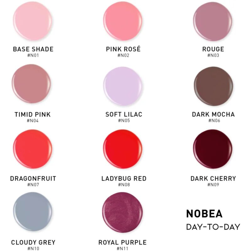 NOBEA Day-to-Day Gel-like Nail Polish lak za nohte z gel učinkom odtenek Ladybug red #N08 6 ml