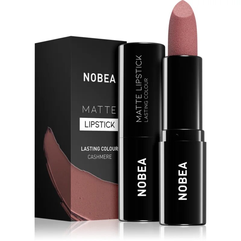 NOBEA Day-to-Day Matte Lipstick matirajoča šminka odtenek Cashmere #M19 3 g