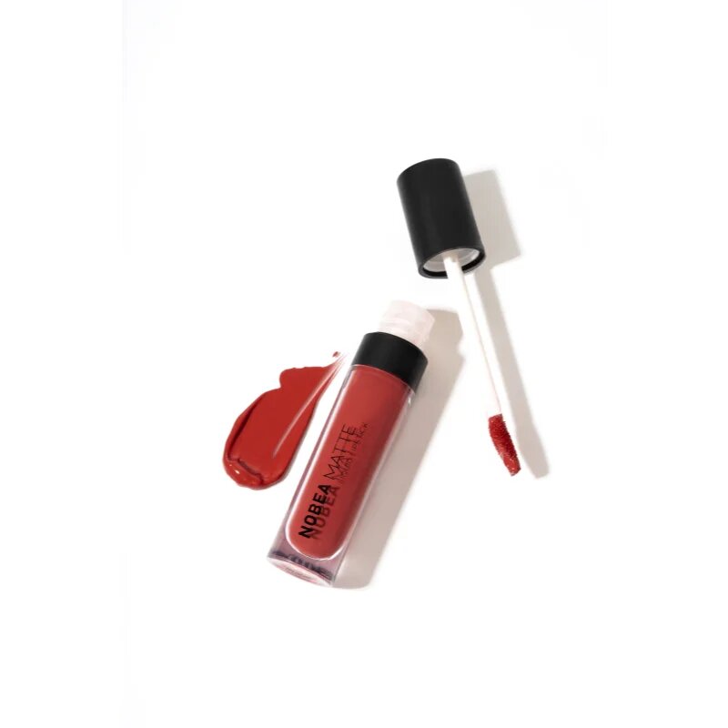 NOBEA Day-to-Day Matte Liquid Lipstick mat tekoča šminka odtenek Carmine Red #M09 7 ml
