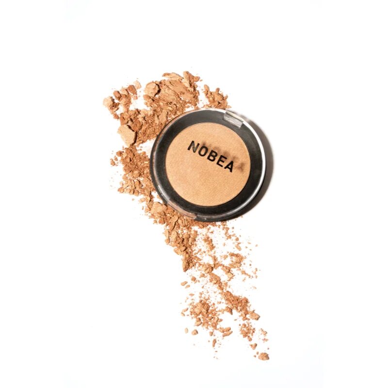 NOBEA Day-to-Day Mono Eyeshadow senčila za oči z bleščicami odtenek Toasted almond 35 g