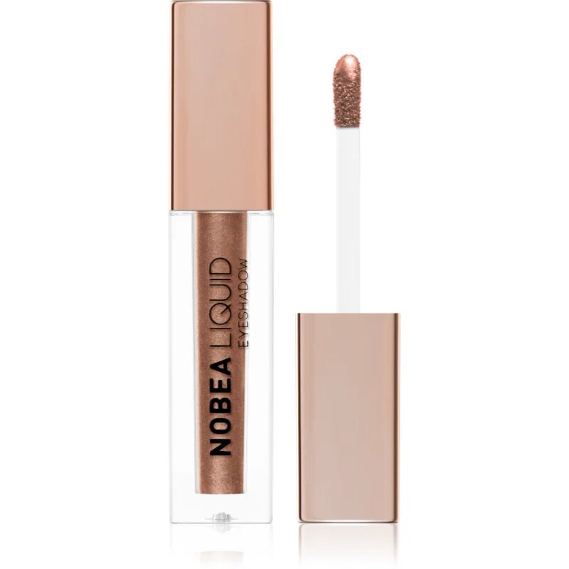 NOBEA Metal Liquid Eyeshadow tekoče senčilo za oči odtenek Coffee #E04 4 ml