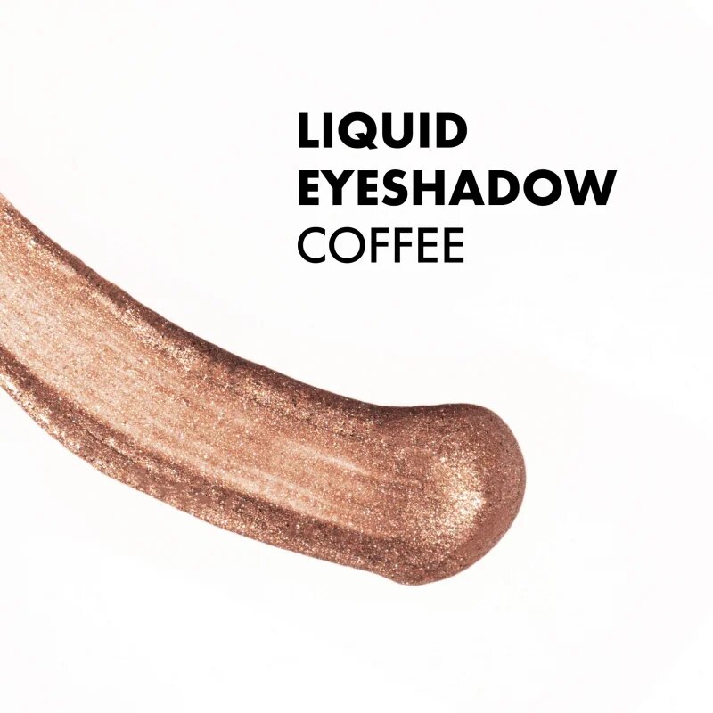 NOBEA Metal Liquid Eyeshadow tekoče senčilo za oči odtenek Coffee #E04 4 ml