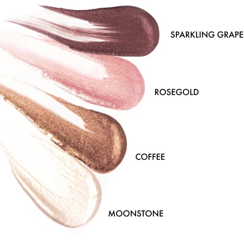 NOBEA Metal Liquid Eyeshadow tekoče senčilo za oči odtenek Moonstone #E03 4 ml