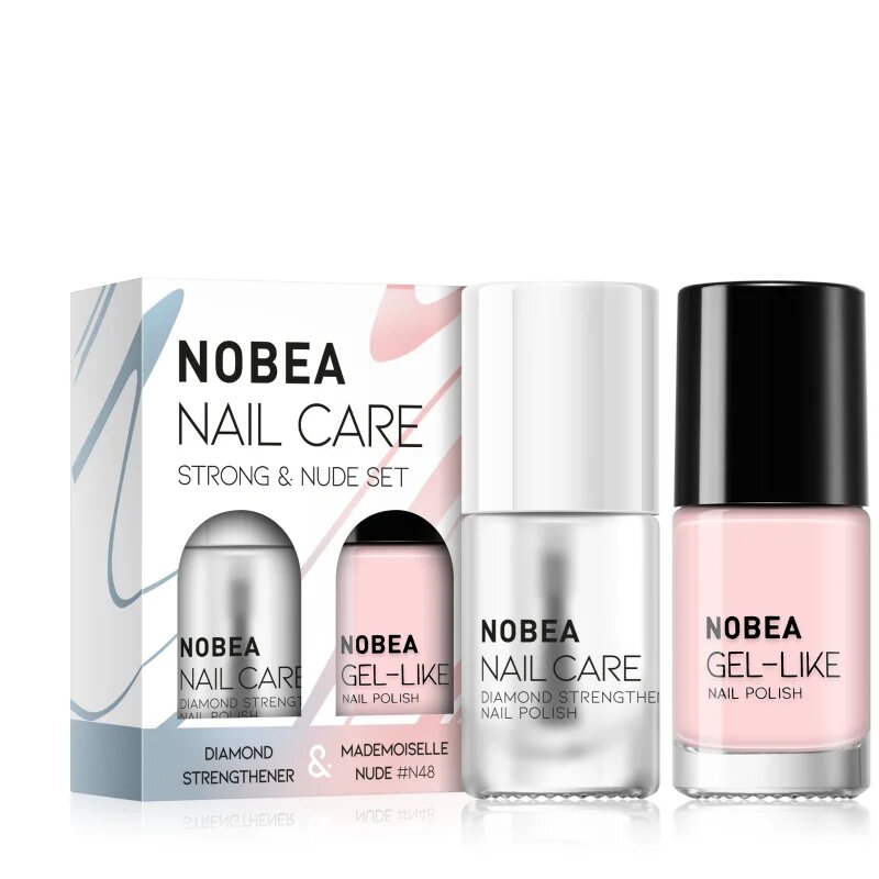 NOBEA Nail Care Strong & Nude Set set lakov za nohte