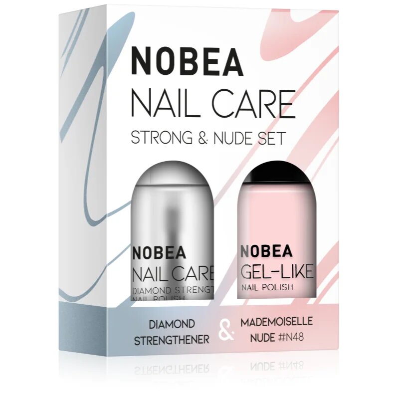 NOBEA Nail Care Strong & Nude Set set lakov za nohte