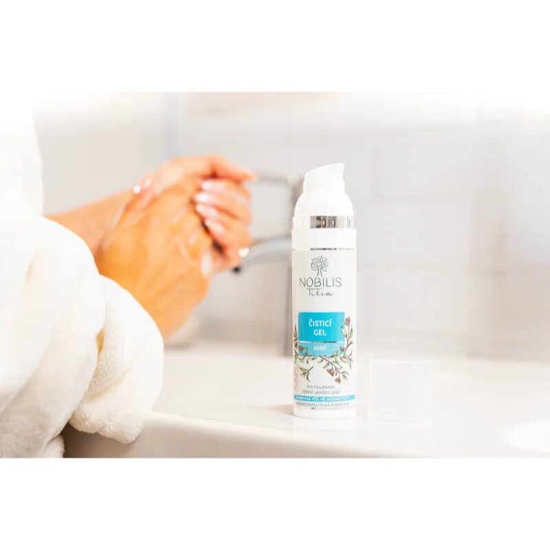 Nobilis Tilia Acne care vlažilni čistilni gel za mastno k aknam nagnjeno kožo 75 ml