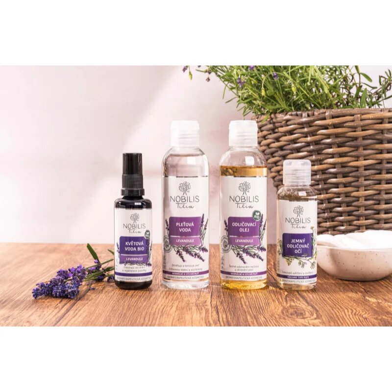Nobilis Tilia Floral Water BIO Levandule voda za obraz s pomirjajočim učinkom 50 ml