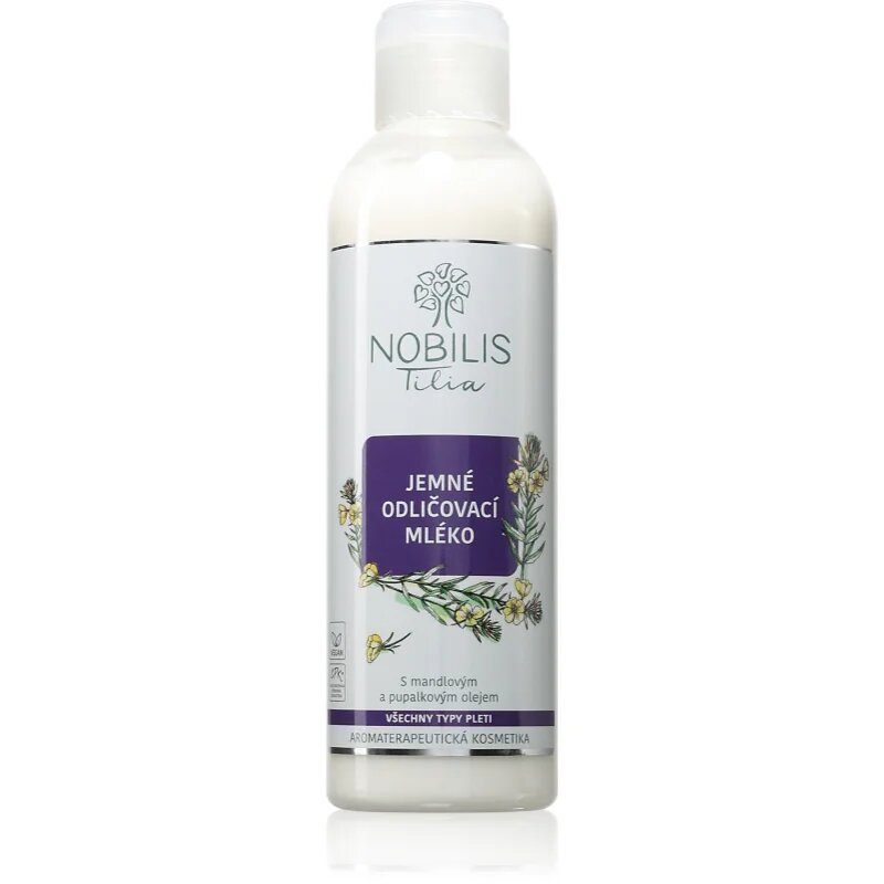 Nobilis Tilia Jemné Odličovací Mléko mleko za odstranjevanje ličil s hranilnim učinkom 200 ml